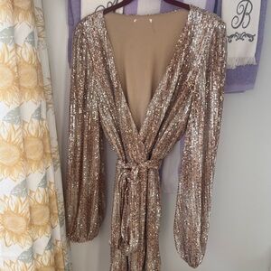 Gold Sequin dress from Venus